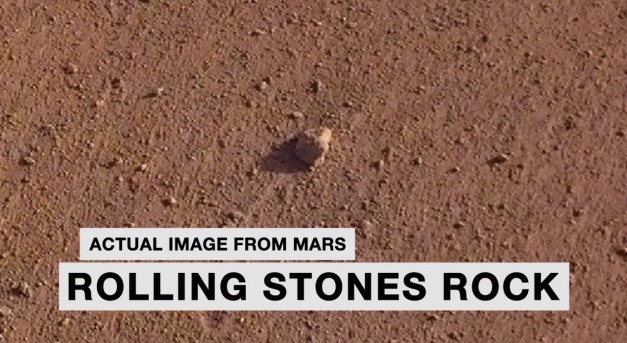 Saját követ kapott a Marson a Rolling Stones