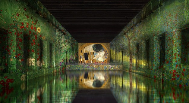 A világ legnagyobb digitális művészeti központja Klimt kiállítással nyílt meg