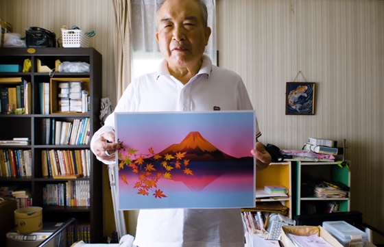 Az Excelben fest elképesztő tájképeket egy idős japán férfi