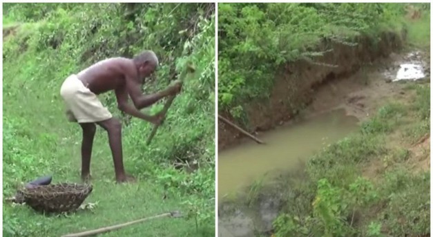 Harminc éven át kézzel ásott egy több kilométeres csatornát, hogy legyen víz a falujában
