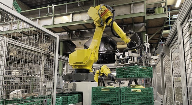 A kézi munkát robot helyettesíti a burgonyafeldolgozás során