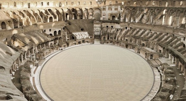 Újjáépítik a Colosseum küzdőterét, hogy hasonlítson az ókorira