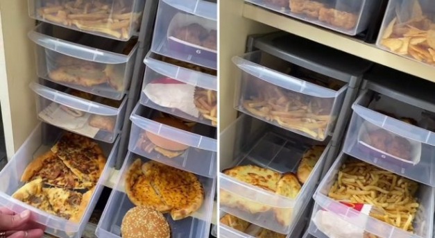 Egy furcsa gyűjtemény: hamburgerek, pizzák, amik nem romlanak meg