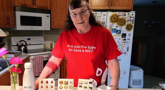 Egy 81 éves asszony az új rekorder véradó
