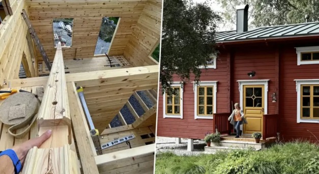 Saját kézzel épült gerendaház – olcsóbb mint egy lakás