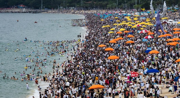 A világ legzsúfoltabb strandja